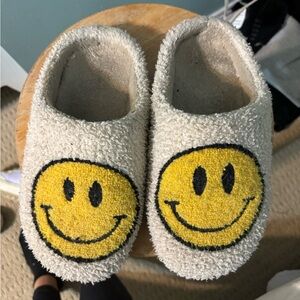 Smiley face slippers